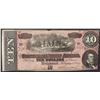Image 1 : 1864 $10 Confederate States of America Note
