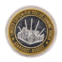 .999 Silver Stardust Resort Las Vegas, Nevada $10 Casino Limited Edition Gaming