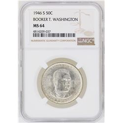 1946-S Booker T. Washington Memorial Half Dollar Coin NGC MS64