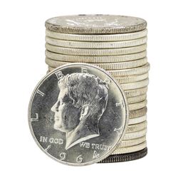 Roll of (20) 1964 Brilliant Uncirculated Kennedy Half Dollars
