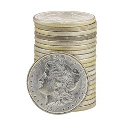 Roll of (20) 1887 $1 Brilliant Uncirculated Morgan Silver Dollar Coins