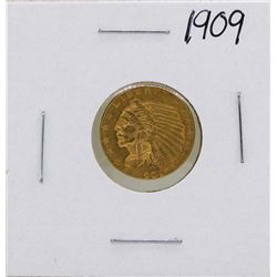 1909 $2 1/2 Indian Head Quarter Eagle Gold Coin