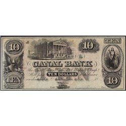 1800's $10 Canal Bank New Orleans Obsolete Note