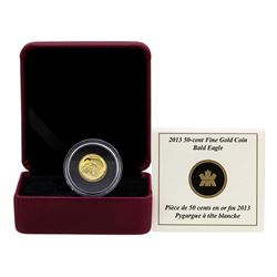 2013 Canada 50 Cent 1/25 oz. Gold Bald Eagle Coin