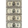 Image 1 : Lot of (4) 1934/1953 $5 Silver Certificate Notes