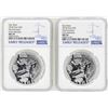 Image 1 : Lot of (2) 2018 Niue $2 Star Wars Stormtrooper Silver Coins NGC MS70 Early Relea