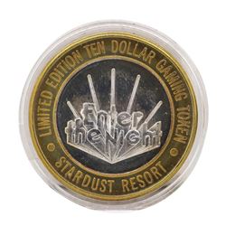 .999 Silver Stardust Resort Las Vegas, Nevada $10 Casino Limited Edition Gaming
