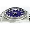 Image 5 : Rolex Men's Stainless Steel Purple String Diamond 36MM Datejust Wristwatch