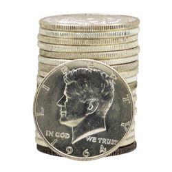 Roll of (20) 1964 Brilliant Uncirculated Kennedy Half Dollars