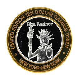 .999 Silver New York New York Hotel & Casino $10 Casino Limited Edition Gaming T