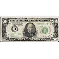 1934A $500 Federal Reserve Note St. Louis