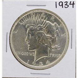 1934 $1 Peace Silver Dollar Coin