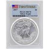 Image 1 : 2017 $1 American Silver Eagle Coin PCGS MS70 First Strike