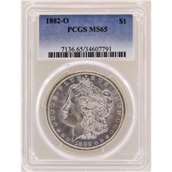 1882-O $1 Morgan Silver Dollar Coin PCGS MS65