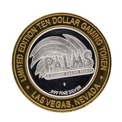 .999 Silver Palms Casino Las Vegas, NV $10 Casino Limited Edition Gaming Token