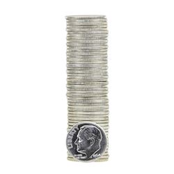 Roll of (50) 1964-D Brilliant Uncirculated Roosevelt Dimes