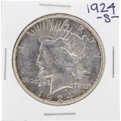1924-S $1 Peace Silver Dollar Coin