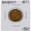 Image 1 : 1877 Belgium Leopold 20 Francs Gold Coin