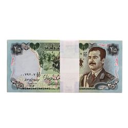 Lot of (25) Iraqi 25 Dinars Saddam Hussein Notes