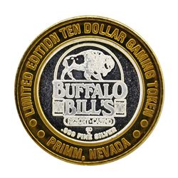 .999 Silver Buffalo Bills Resort & Casino $10 Limited Edition Gaming Token
