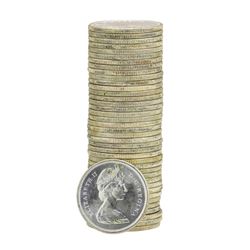 Roll of (40) 1967 Brilliant Uncirculated Canadian Quarters