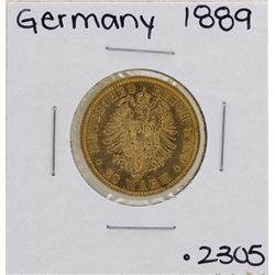 1889-A Germany-Prussia 20 Marks Gold Coin