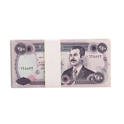 Lot of (50) Iraqi 250 Dinars Saddam Hussein Notes