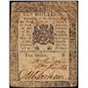 Image 1 : Dec. 8, 1775 10 Shillings Pennsylvania Colonial Currency Note- M. Clarkson Signa