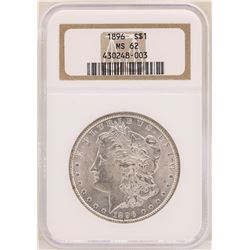 1896 $1 Morgan Silver Dollar Coin NGC MS62