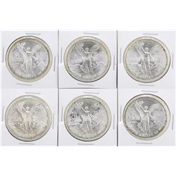 Lot of (2) 1982Mo, (2) 1983Mo, & (2) 1985Mo Mexico Silver Libertad Coins