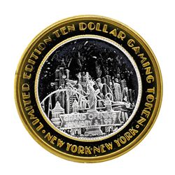 .999 Silver New York New York Casino Las Vegas $10 Limited Edition Gaming Token