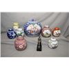 Image 1 : Eight Oriental lidded ginger jars including 9" tall etc.