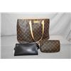 Image 1 : Three vintage genuine Louis Vuitton bags including carry-all date code TH0088, Epi - leather noir el