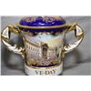 Image 2 : Lenox porcelain lidded urn with gilt decoration and a Aynsley double handled lidded VE Day limited e