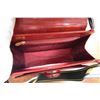 Image 2 : Vintage genuine Cartier, Paris, embossed Bordeaux leather "Happy Birthday" shoulder bag with an enve