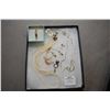 Image 1 : Selection of jewellery including cultured pearl necklace, vintage 14kt-18kt gold and diamond engagem