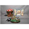 Image 1 : Two animatronic musical collectibles including "Swing Carousel" and and Ensco "My Favourite Things" 