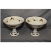 Image 1 : Pair of Royal Albert "Old Country Roses" pedestal bowls, 8" in height