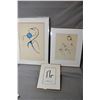 Image 1 : Three framed prints including limited edition " Medicine Loon" pencil signed by artist Clemence Wesc