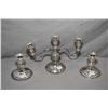 Image 1 : Pair of Birks sterling candle holders plus a Frank M. Whiting sterling silver three branch convertib