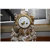 Image 2 : Antique French figural porcelain chiming mantle clock with painted porcelain dial marked Marnier, Fo