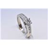 Image 1 : Ladies 14kt white gold and diamond wedding set including engagement ring set with 0.70cts of brillia