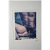 Image 1 : Gilt framed Polaroid image transfer of a male nude torso signed by photographer E. Ross Bradley and 