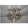 Image 1 : Five branch 11" high .825 silver candelabra