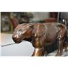 Image 2 : Antique Alexandre Oulin bronze of a pair of panthers on a marble base, circa 1920, 28" in length