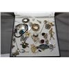 Image 1 : Collection of vintage brooches and pins including sterling silver brooches, enamel pins, genuine Pan