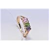 Image 1 : Ladies 10kt yellow gold ring set with baguette cut gemstones