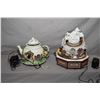 Image 1 : Two Enesco animatronics small world of music collectibles including "Winter Wonderful" and "Oh, What