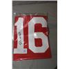 Image 1 : Signed Joe Montana NFL collector card and jersey with COA from Global Authentication Inc. Certificat