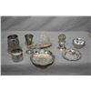 Image 1 : Selection of sterling silver and silver-plate collectibles including filigree sailing ship, pierced 